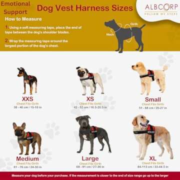 ALBCORP Reflective Dog Vest – Emotional Support & Safety