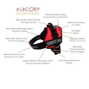 ALBCORP Reflective Dog Vest – Emotional Support & Safety