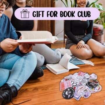 Book Stickers for Kindle,Reading Smut Bookish Sticker Adult Spicy Booktok Smutty Funny Aesthetic Decal,Emotional Support Mafia Hockey Grumpy Dark MC Romance Sport Books Lover Clear Case Deco Gift-50PC