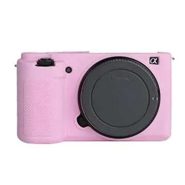 ZV-E10 Silicone Case - TUYUNG Protective Cover for Sony ZV-E10 in Pink