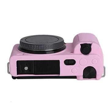Durable ZV-E10 Silicone Case for Sony Vlog Camera - Pink