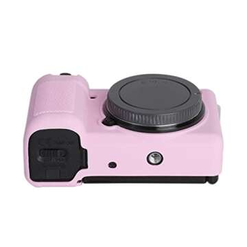 Durable ZV-E10 Silicone Case for Sony Vlog Camera - Pink