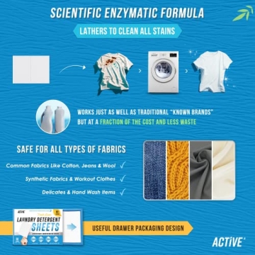 Eco-Friendly Laundry Detergent Sheets | 80 Loads of Freshness