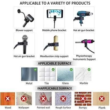 LUEXBOX 360 Degree Hair Dryer Stand for Effortless Styling