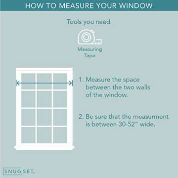 Snug Set | Ultra Strong Secure Hold Tension | Gold Window Curtain Rod | Easy Mount | 2" Silicone Never Slip Pads | Durable Steel Construction | 7/8" Diameter