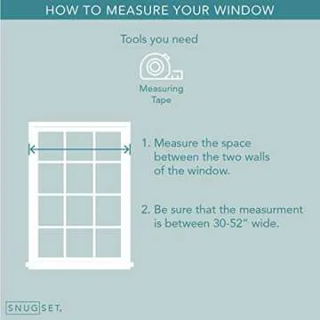 Snug Set Ultra Strong Tension Curtain Rod - Easy Install