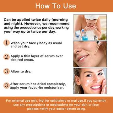 Premium 20% 𝐯𝐢𝐭𝐚𝐦𝐢𝐧 𝐜 𝐬𝐞𝐫𝐮𝐦 - (2PACK) with Hyaluronic Acid, Retinol & Amino Acids - Boost Skin Collagen,Hydrate & Plump Skin, Anti Aging & Wrinkle Facial Serum