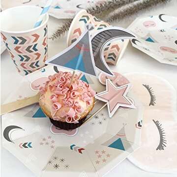 Whimsical Sleepover Cupcake Toppers by Pooka Party | Set of 12
