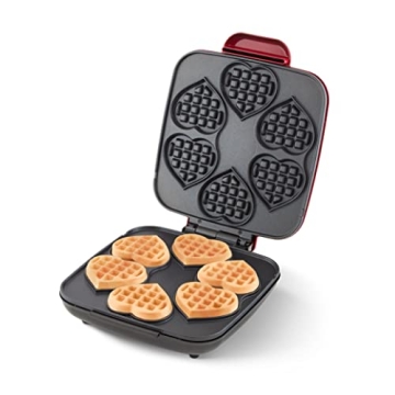 DASH Multi Mini Heart Waffle Maker for Family Fun