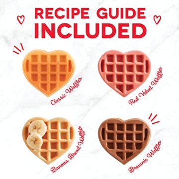 DASH Multi Mini Heart Waffle Maker for Family Fun