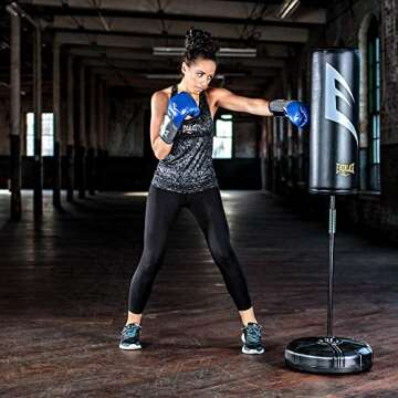 Everlast 16 Oz Pro Style Elite Cardio Kickboxing & Boxing Training Gloves, Black