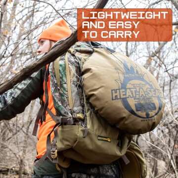 Northeast Products Heat-A-Seat by ThermaSeat- Insulated Hunting Seat Cushion, Blaze/Black 17-Inch, Coyote 600 Denier/Mossy Oak Camo