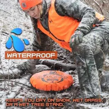 Northeast Products Heat-A-Seat by ThermaSeat- Insulated Hunting Seat Cushion, Blaze/Black 17-Inch, Coyote 600 Denier/Mossy Oak Camo