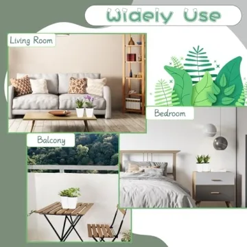 OJYUDD 16 Self-Watering Flower Pots for Easy Plant Care