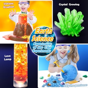 UNGLINGA 50+ Science Lab Experiments Kit for Kids