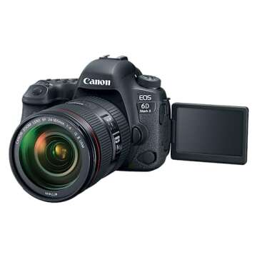 Canon EOS 6D Mark II DSLR Camera with EF 24-105mm USM Lens, WiFi Enabled Black
