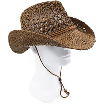 Melesh Adult Cowboy Hat for Outdoor Fun and Protection