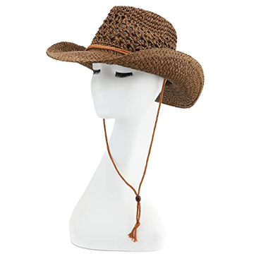 Melesh Adult Cowboy Hat for Outdoor Fun and Protection
