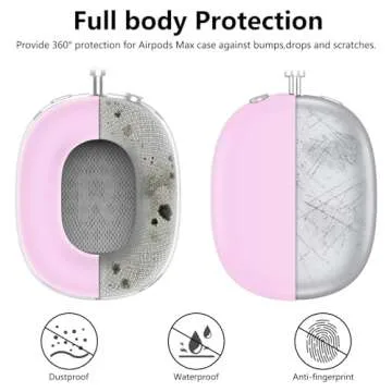 Stylish Silicone Case Cover for AirPods Max Headphones