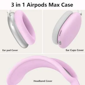 Stylish Silicone Case Cover for AirPods Max Headphones