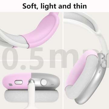 Stylish Silicone Case Cover for AirPods Max Headphones