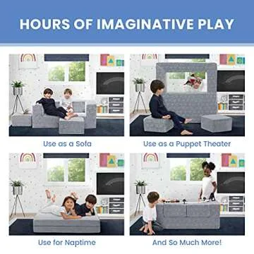 Delta Children Serta Perfect Sleeper Convertible Sofa for Kids