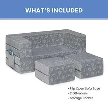 Delta Children Serta Perfect Sleeper Convertible Sofa for Kids