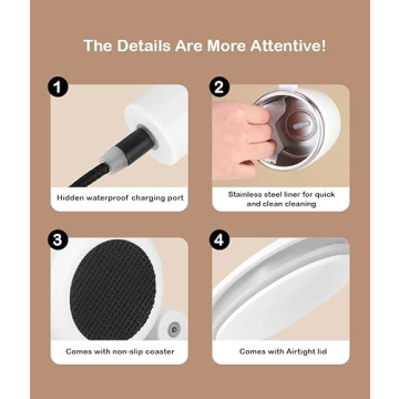 Self Stirring Mug - Rechargeable Mixing Cup for Drinks