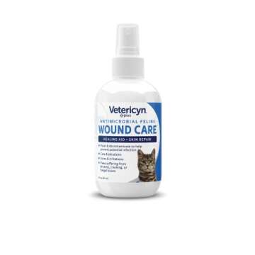 Vetericyn Plus Cat Wound Care Spray | Feline Healing Aid and Skin Repair for Wounds, Sores, and Abrasions, Provides Itch Relief for Cats Irritated Skin. 3 Ounces
