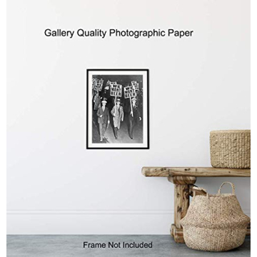 Prohibition We Want Beer Vintage Photo - 8x10 Wall Art Decor for Home, Bar, Cafe, Dorm - Unique Funny Gift for Men - Unframed Picture Poster