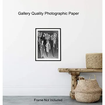 Prohibition We Want Beer Vintage Photo - 8x10 Wall Art Decor for Home, Bar, Cafe, Dorm - Unique Funny Gift for Men - Unframed Picture Poster