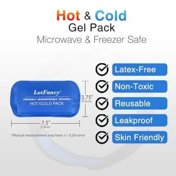 LotFancy Face Ice Pack Wrap for Hot Cold Therapy Relief