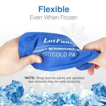 LotFancy Face Ice Pack Wrap for Hot Cold Therapy Relief