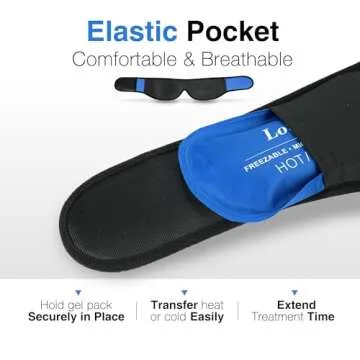 LotFancy Face Ice Pack Wrap for Hot Cold Therapy Relief