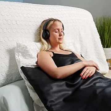 MIRAVIDA Infrared Sauna Blanket - Includes 25 Plastic Body Wraps - 3 Adjustable Far Infrared Heat Zones - Detox, Joint Pain, Shaping & Increased Circulation