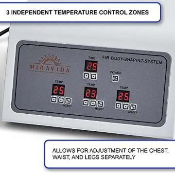 MIRAVIDA Infrared Sauna Blanket - Includes 25 Plastic Body Wraps - 3 Adjustable Far Infrared Heat Zones - Detox, Joint Pain, Shaping & Increased Circulation