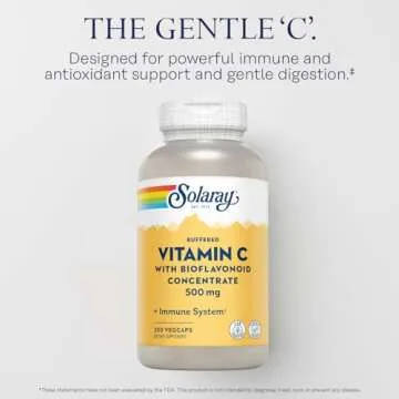 Solaray Buffered Vitamin C 500mg - Immune Support Supplement