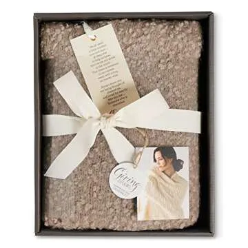 DEMDACO Camel Brown Giving One Size Soft Knit Giving Shawl Wrap