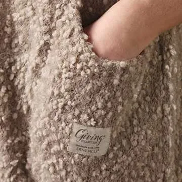 DEMDACO Camel Brown Giving One Size Soft Knit Giving Shawl Wrap