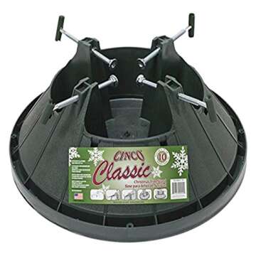 Good Tidings Classic Tree Stand For 10' Trees, Green