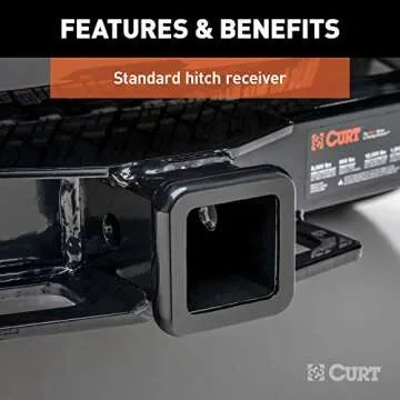 CURT 13146 Class 3 Trailer Hitch, 2-Inch Receiver, Fits Select Honda Pilot, Acura MDX