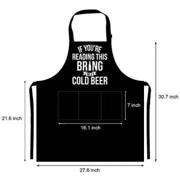 NEWELEVEN Valentines Gifts For Men, Dad, Husband, Him - Aprons For Men With Pockets - Funny Gifts For Men, Dad, Husband, Boyfriend, Him, Brother, Uncle - Grill Cooking BBQ Kitchen Chef Apron