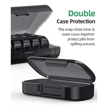 PULIV Pill Organizer: Travel-Friendly Weekly Pill Box
