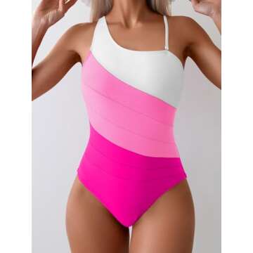 Eomenie One Piece Tummy Control Swimsuit for Women