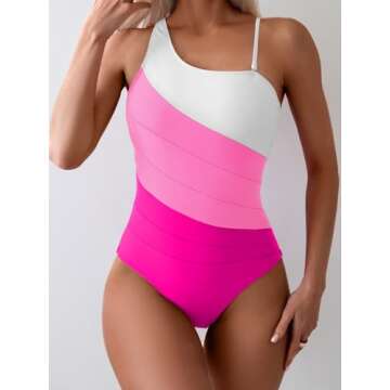 Eomenie One Piece Tummy Control Swimsuit for Women
