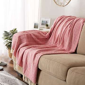 DII Diamond Stitch Woven Throw - Cozy and Stylish