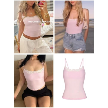 Stylish Starrylion Padded Lace Camisole for Women