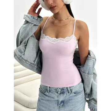 Stylish Starrylion Padded Lace Camisole for Women