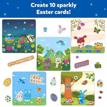 Skillmatics Foil Fun - Easter Cards, No Mess Art for Kids, Easter Basket Stuffers, Craft Kits, DIY C...