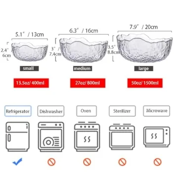 Stylish Glasseam Glass Salad Bowls Set - Perfect for Parties